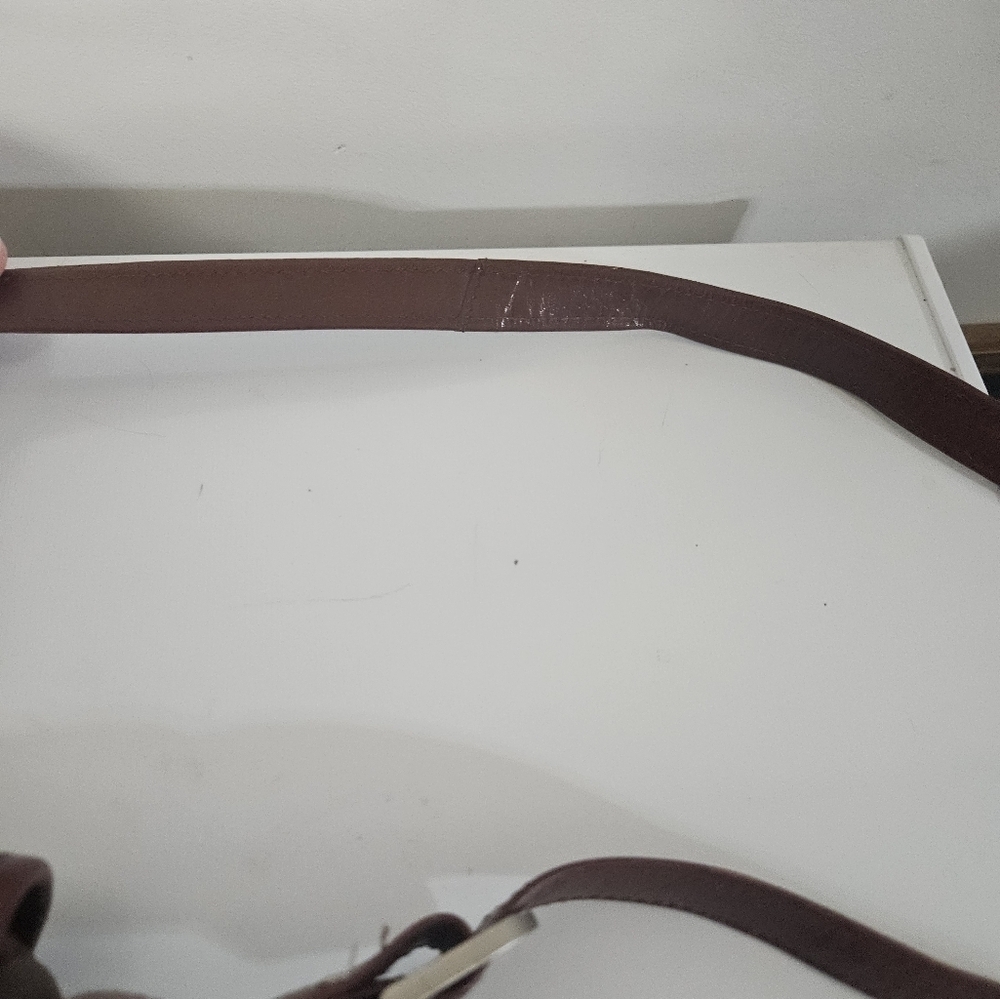Paolo Piccolo Brown Genuine Leather Satchel Bag! - Picture 5 of 11